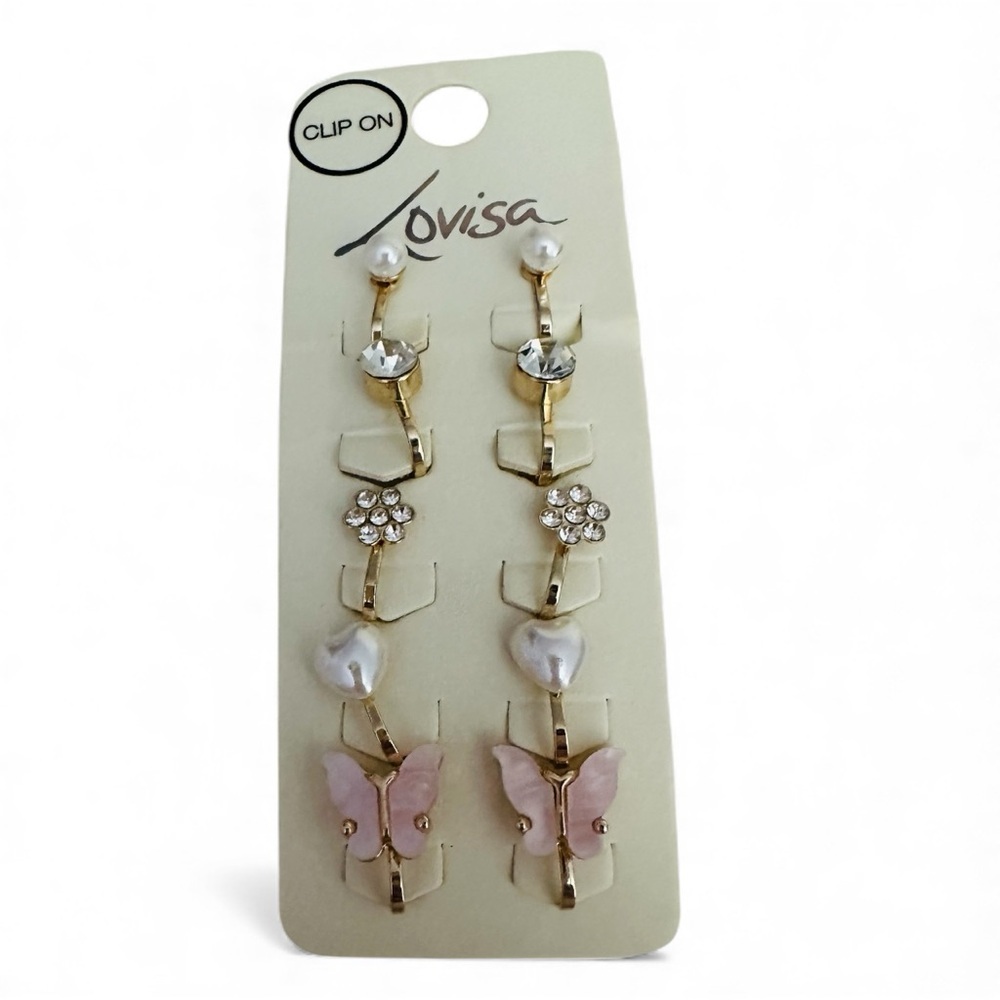 Lovisa Gold and Pink Clip-On Earrings

Lovisa Clip On Earrings Set